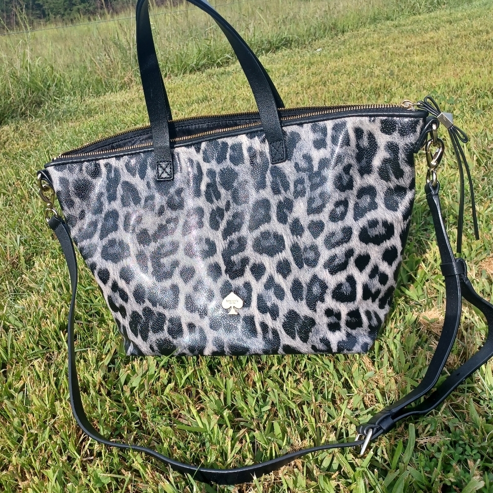 Kate Spade Cow Leather Rare Cheeta Print Purse